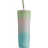 image24 oz Insulated Tumbler with Lid and Straw 100 Leakproof Travel Coffee Mug Stainless Steel Coffee Tumbler Keeps Cold for 24 Hours or Hot for 8 Hours Car Cup Holder Friendly FuchsiaFairy