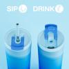 image24 oz Insulated Tumbler with Lid and Straw 100 Leakproof Travel Coffee Mug Stainless Steel Coffee Tumbler Keeps Cold for 24 Hours or Hot for 8 Hours Car Cup Holder Friendly FuchsiaSea