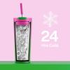 image24 oz Insulated Tumbler with Lid and Straw 100 Leakproof Travel Coffee Mug Stainless Steel Coffee Tumbler Keeps Cold for 24 Hours or Hot for 8 Hours Car Cup Holder Friendly FuchsiaFuchsia