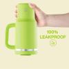 image32 oz Tumbler with Handle and Straw Stainless Steel Insulated Tumbler Keeps Cold for 24 Hours Leakproof Travel Cup Fits in Cup Holder and BPAFree Beaucoup BlueSharp Green