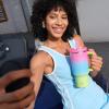 image32 oz Tumbler with Handle and Straw Stainless Steel Insulated Tumbler Keeps Cold for 24 Hours Leakproof Travel Cup Fits in Cup Holder and BPAFree Beaucoup BlueLime Sorbet