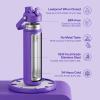 imageInsulated Water Bottle with Straw Stainless Steel Water Bottle LeakProof BPAFree Double Wall Vacuum Keeps Cold for 24 Hours for Sports Travel School 32 oz Azure BlueViolet