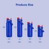 imageInsulated Water Bottle with Straw Stainless Steel Water Bottle LeakProof BPAFree Double Wall Vacuum Keeps Cold for 24 Hours for Sports Travel School 32 oz Azure BlueBeaucoup Blue