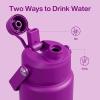 imageInsulated Water Bottle with Straw Stainless Steel Water Bottle LeakProof BPAFree Double Wall Vacuum Keeps Cold for 24 Hours for Sports Travel School 32 oz Azure BlueBright Magenta