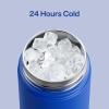 imageInsulated Water Bottle with Straw Stainless Steel Water Bottle LeakProof BPAFree Double Wall Vacuum Keeps Cold for 24 Hours for Sports Travel School 32 oz Azure BlueRoyal Blue