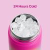 imageInsulated Water Bottle with Straw Stainless Steel Water Bottle LeakProof BPAFree Double Wall Vacuum Keeps Cold for 24 Hours for Sports Travel School 32 oz Azure BlueLime Sorbet