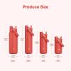 imageInsulated Water Bottle with Straw Stainless Steel Water Bottle LeakProof BPAFree Double Wall Vacuum Keeps Cold for 24 Hours for Sports Travel School 32 oz Azure BlueTawny Orange