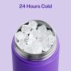 imageInsulated Water Bottle with Straw Stainless Steel Water Bottle LeakProof BPAFree Double Wall Vacuum Keeps Cold for 24 Hours for Sports Travel School 32 oz Azure BlueViolet