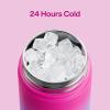 imageInsulated Water Bottle with Straw Stainless Steel Water Bottle LeakProof BPAFree Double Wall Vacuum Keeps Cold for 24 Hours for Sports Travel School 32 oz Azure BlueLime Sorbet