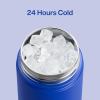 imageInsulated Water Bottle with Straw Stainless Steel Water Bottle LeakProof BPAFree Double Wall Vacuum Keeps Cold for 24 Hours for Sports Travel School 32 oz Azure BlueBeaucoup Blue