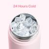 imageInsulated Water Bottle with Straw Stainless Steel Water Bottle LeakProof BPAFree Double Wall Vacuum Keeps Cold for 24 Hours for Sports Travel School 32 oz Azure BlueCotton Candy