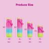 imageInsulated Water Bottle with Straw Stainless Steel Water Bottle LeakProof BPAFree Double Wall Vacuum Keeps Cold for 24 Hours for Sports Travel School 32 oz Azure BlueLime Sorbet