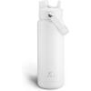 imageInsulated Water Bottle with Straw Stainless Steel Water Bottle LeakProof BPAFree Double Wall Vacuum Keeps Cold for 24 Hours for Sports Travel School 32 oz Azure BluePolar White