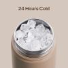 imageInsulated Water Bottle with Straw Stainless Steel Water Bottle LeakProof BPAFree Double Wall Vacuum Keeps Cold for 24 Hours for Sports Travel School 32 oz Azure BlueRaw Umber