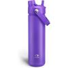 imageInsulated Water Bottle with Straw Stainless Steel Water Bottle LeakProof BPAFree Double Wall Vacuum Keeps Cold for 24 Hours for Sports Travel School 32 oz Azure BlueViolet