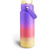 imageInsulated Water Bottle with Straw Stainless Steel Water Bottle LeakProof BPAFree Double Wall Vacuum Keeps Cold for 24 Hours for Sports Travel School 32 oz Azure BluePeach Dream