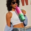 image40 oz Tumbler with Handle and Straw Stainless Steel Insulated Tumbler Keeps Cold for 24 Hours Leakproof Travel Cup Fits in Cup Holder and BPAFree AvenueFuchsia
