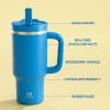 image40 oz Tumbler with Handle and Straw Stainless Steel Insulated Tumbler Keeps Cold for 24 Hours Leakproof Travel Cup Fits in Cup Holder and BPAFree AvenueCeltic Blue
