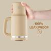image40 oz Tumbler with Handle and Straw Stainless Steel Insulated Tumbler Keeps Cold for 24 Hours Leakproof Travel Cup Fits in Cup Holder and BPAFree AvenueIndian Khaki