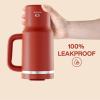 image40 oz Tumbler with Handle and Straw Stainless Steel Insulated Tumbler Keeps Cold for 24 Hours Leakproof Travel Cup Fits in Cup Holder and BPAFree AvenueMedium Carmine