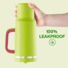 image40 oz Tumbler with Handle and Straw Stainless Steel Insulated Tumbler Keeps Cold for 24 Hours Leakproof Travel Cup Fits in Cup Holder and BPAFree AvenueAcid Green