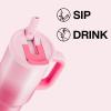 image40 oz Tumbler with Handle and Straw Stainless Steel Insulated Tumbler Keeps Cold for 24 Hours Leakproof Travel Cup Fits in Cup Holder and BPAFree AvenueFlamingo