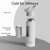 imageInsulated Water Bottle with Straw  Encool Stainless Steel Water Bottle Reusable Leakproof and BPAFree for Sports Travel Cold for 24 Hours 24 oz LavenderSnowflake