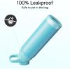 imageInsulated Water Bottle with Straw  Encool Stainless Steel Water Bottle Reusable Leakproof and BPAFree for Sports Travel Cold for 24 Hours 24 oz LavenderMint Green