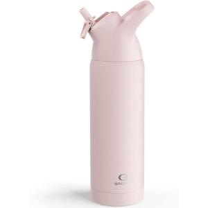 imageInsulated Water Bottle with Straw  Encool Stainless Steel Water Bottle Reusable Leakproof and BPAFree for Sports Travel Cold for 24 Hours 24 oz LavenderCotton Candy