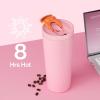 image30 oz Insulated Tumbler with Lid and Straw 100 Leakproof Travel Coffee Mug Stainless Steel Coffee Tumbler Keeps Cold for 24 Hours or Hot for 8 Hours Car Cup Holder Friendly BlushBlush