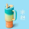 image40 oz Tumbler with Handle and Straw Stainless Steel Insulated Tumbler Keeps Cold for 24 Hours Leakproof Travel Cup Fits in Cup Holder and BPAFree Evening GlowAvenue