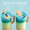 image40 oz Tumbler with Handle and Straw Stainless Steel Insulated Tumbler Keeps Cold for 24 Hours Leakproof Travel Cup Fits in Cup Holder and BPAFree Evening GlowAvenue