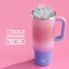image40 oz Tumbler with Handle and Straw Stainless Steel Insulated Tumbler Keeps Cold for 24 Hours Leakproof Travel Cup Fits in Cup Holder and BPAFree Evening GlowEvening Glow