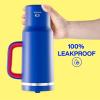 image40 oz Tumbler with Handle and Straw Stainless Steel Insulated Tumbler Keeps Cold for 24 Hours Leakproof Travel Cup Fits in Cup Holder and BPAFree Evening GlowBeaucoup Blue
