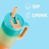 image40 oz Tumbler with Handle and Straw Stainless Steel Insulated Tumbler Keeps Cold for 24 Hours Leakproof Travel Cup Fits in Cup Holder and BPAFree Evening GlowAvenue