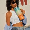 image40 oz Tumbler with Handle and Straw Stainless Steel Insulated Tumbler Keeps Cold for 24 Hours Leakproof Travel Cup Fits in Cup Holder and BPAFree Evening GlowAvenue
