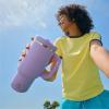 image40 oz Tumbler with Handle and Straw Stainless Steel Insulated Tumbler Keeps Cold for 24 Hours Leakproof Travel Cup Fits in Cup Holder and BPAFree Evening GlowLavender