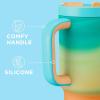 image40 oz Tumbler with Handle and Straw Stainless Steel Insulated Tumbler Keeps Cold for 24 Hours Leakproof Travel Cup Fits in Cup Holder and BPAFree Evening GlowAvenue
