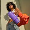 image40 oz Tumbler with Handle and Straw Stainless Steel Insulated Tumbler Keeps Cold for 24 Hours Leakproof Travel Cup Fits in Cup Holder and BPAFree Evening GlowViolet