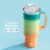 image40 oz Tumbler with Handle and Straw Stainless Steel Insulated Tumbler Keeps Cold for 24 Hours Leakproof Travel Cup Fits in Cup Holder and BPAFree Evening GlowAvenue
