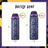 imageENCOOL Insulated Water Bottle with Straw Stainless Steel Water Bottle with Push Button Lid LeakProof ampamp BPAFree Keeps Cold for 24 Hours for Sports Travel Gym 32 oz Hazy BlueBlueFloral Afterlife