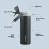 imageENCOOL Insulated Water Bottle with Straw Stainless Steel Water Bottle with Push Button Lid LeakProof ampamp BPAFree Keeps Cold for 24 Hours for Sports Travel Gym 32 oz Hazy BlueBlueTuna GreyGreen
