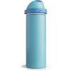 imageENCOOL Insulated Water Bottle with Straw Stainless Steel Water Bottle with Push Button Lid LeakProof ampamp BPAFree Keeps Cold for 24 Hours for Sports Travel Gym 32 oz Hazy BlueBlueSilk Blue