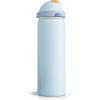 imageENCOOL Insulated Water Bottle with Straw Stainless Steel Water Bottle with Push Button Lid LeakProof ampamp BPAFree Keeps Cold for 24 Hours for Sports Travel Gym 32 oz Hazy BlueBlueHazy BlueBlue