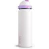 imageENCOOL Insulated Water Bottle with Straw Stainless Steel Water Bottle with Push Button Lid LeakProof ampamp BPAFree Keeps Cold for 24 Hours for Sports Travel Gym 32 oz Hazy BlueBlueOyster Pink
