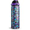 imageENCOOL Insulated Water Bottle with Straw Stainless Steel Water Bottle with Push Button Lid LeakProof ampamp BPAFree Keeps Cold for 24 Hours for Sports Travel Gym 32 oz Hazy BlueBlueFloral Afterlife