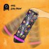 imageENCOOL Insulated Water Bottle with Straw Stainless Steel Water Bottle with Push Button Lid LeakProof ampamp BPAFree Keeps Cold for 24 Hours for Sports Travel Gym 32 oz Hazy BlueBlueMeowgic Night