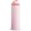 imageENCOOL Insulated Water Bottle with Straw Stainless Steel Water Bottle with Push Button Lid LeakProof ampamp BPAFree Keeps Cold for 24 Hours for Sports Travel Gym 32 oz Hazy BlueBlueLilyRed