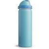 imageInsulated Water Bottle with Straw  Encool Stainless Steel Water Bottle with Push Button Lid LeakProof ampamp BPAFree Keeps Cold for 24 Hours for Sports Travel Gym 32 oz Oil BlackSilk Blue