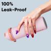imageInsulated Water Bottle with Straw  Encool Stainless Steel Water Bottle with Push Button Lid LeakProof ampamp BPAFree Keeps Cold for 24 Hours for Sports Travel Gym 32 oz Oil BlackLilyRed